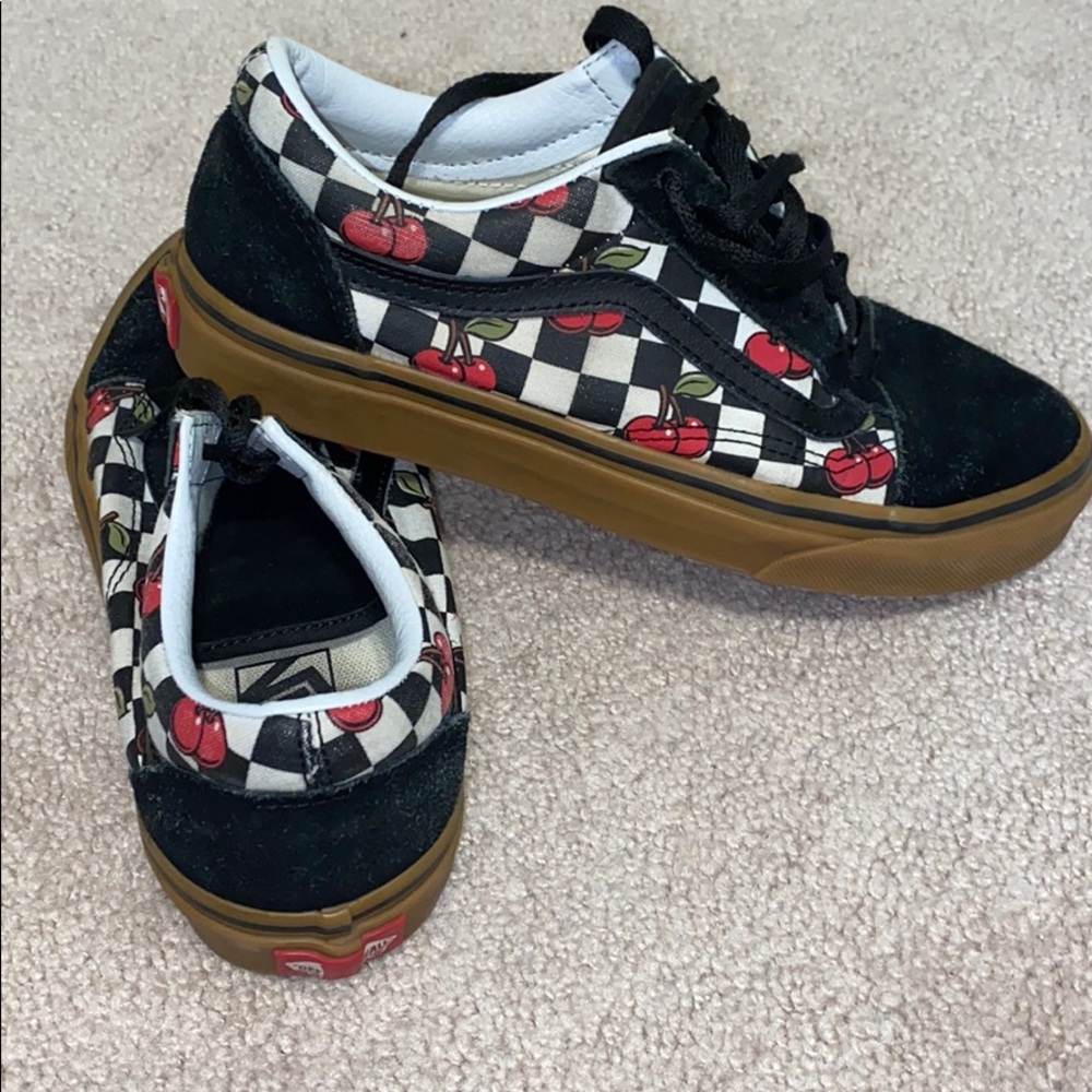 Checkered old skool vans